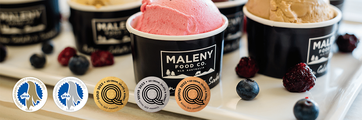 Maleny Food Co gelato and sorbet flavour list